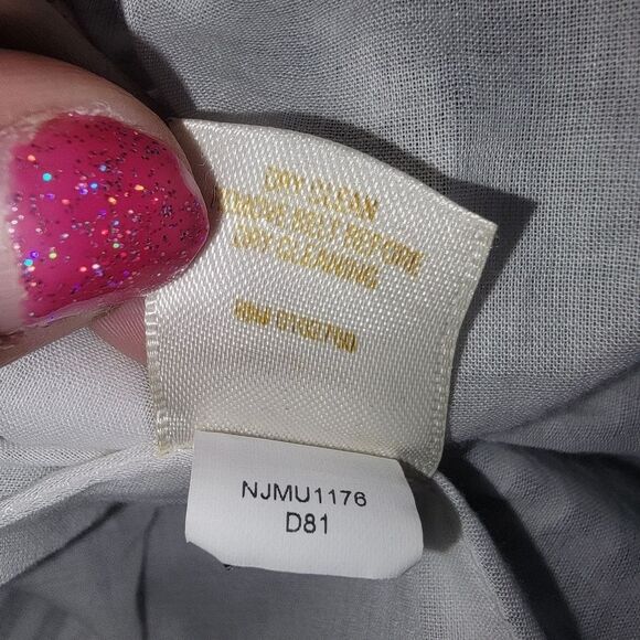 Kate Spade Blue Lawson Skirt A Line Floral Stripes Size 6 - Picture 8 of 9